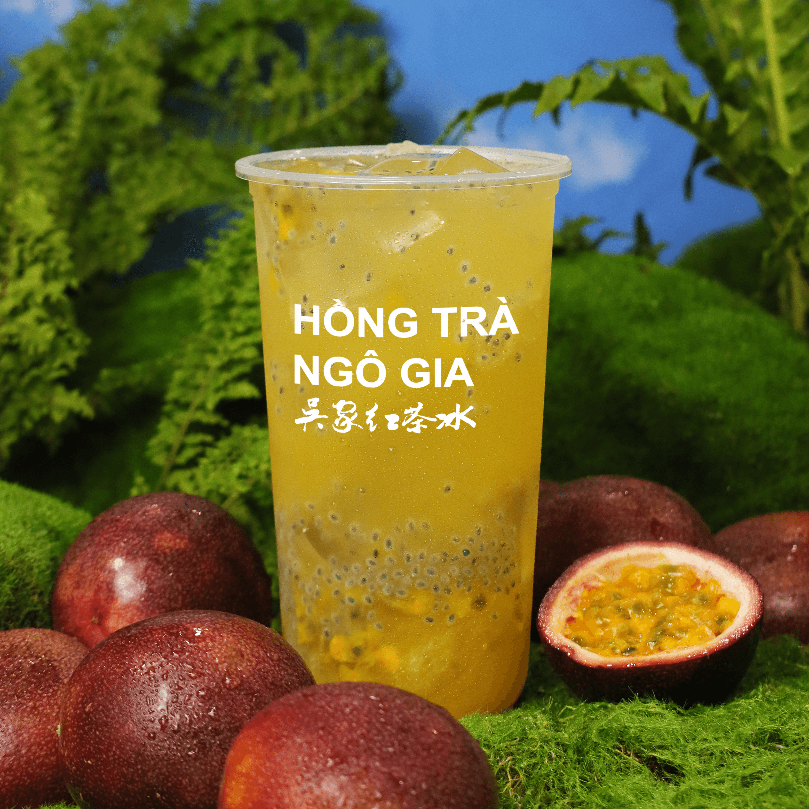 Trà Xanh Ô Mai Chanh Dây